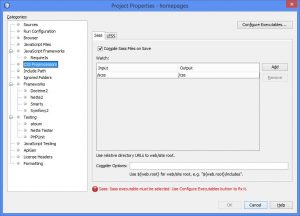 fig.5 - Proprietà progetto in NetBeans